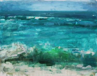 Original Abstract Expressionism Seascape Paintings by Maria Kazanskaya