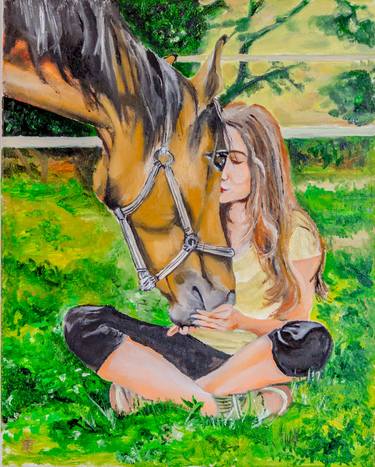 Print of Horse Paintings by Kartik Kaushik