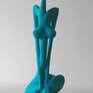 Inspired by African etno art. Aluminium cast with acrylic finish.