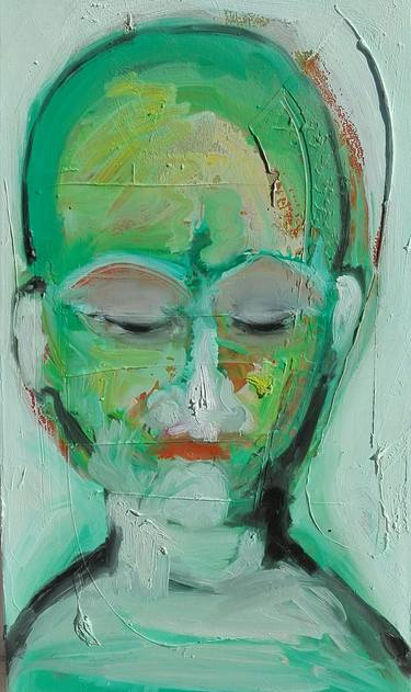 Print of Abstract Expressionism Portrait Paintings by Manuel Remeggio