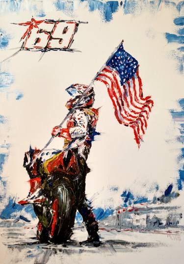 Original Motorcycle Paintings by roman chvedov