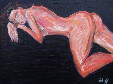 Print of Expressionism Nude Paintings by Andrew Sherriff