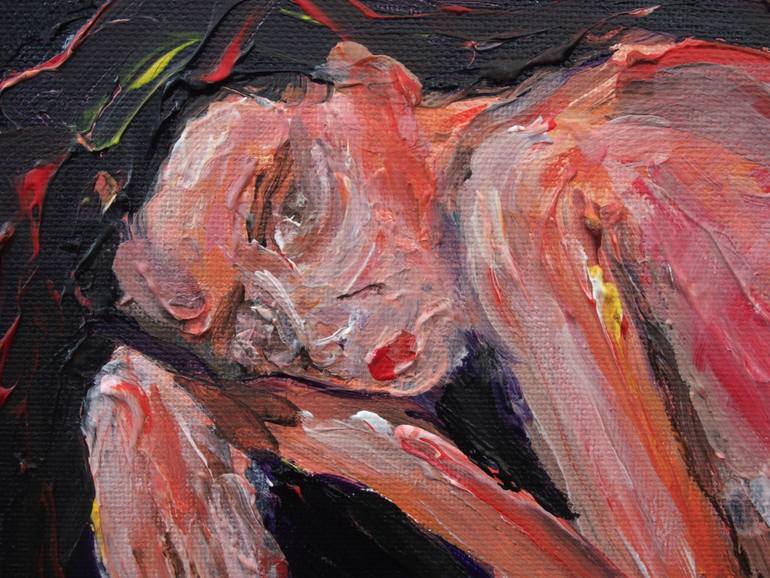 Original Expressionism Nude Painting by Andrew Sherriff