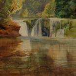 the wood over the mountain river by Oleg Annenkov