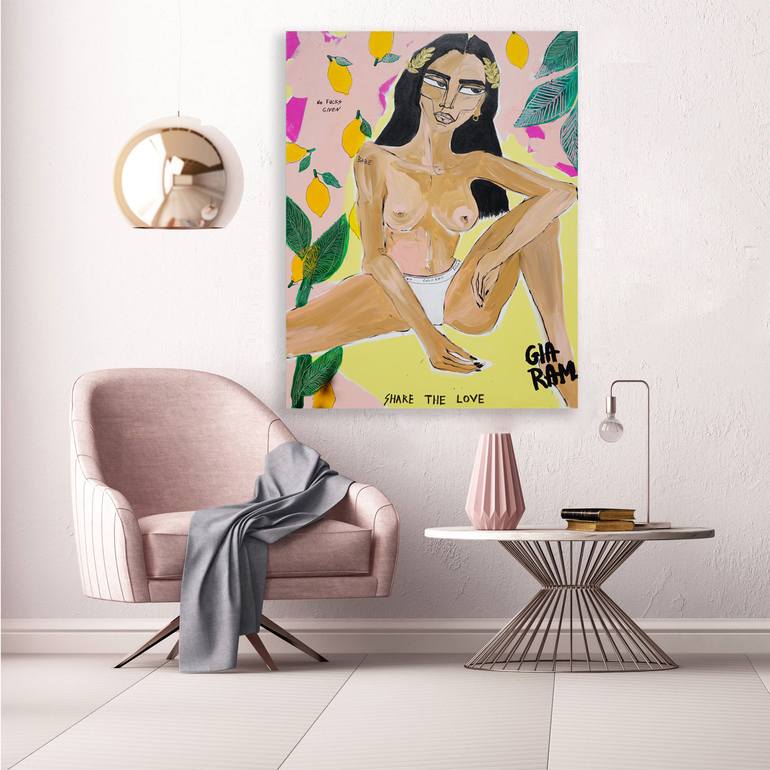 Original Illustration Women Painting by Gia Ram