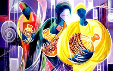 Original Abstract Paintings by Olusola David Ayibiowu