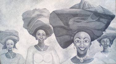 Original People Paintings by Olusola David Ayibiowu