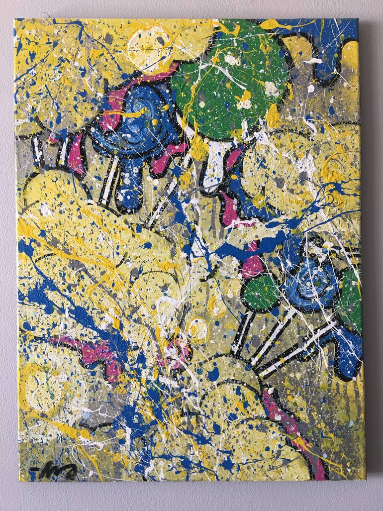 Original Abstract Expressionism Abstract Painting by Abigail Morris