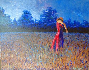 Original Impressionism Women Painting by Greg Haggart