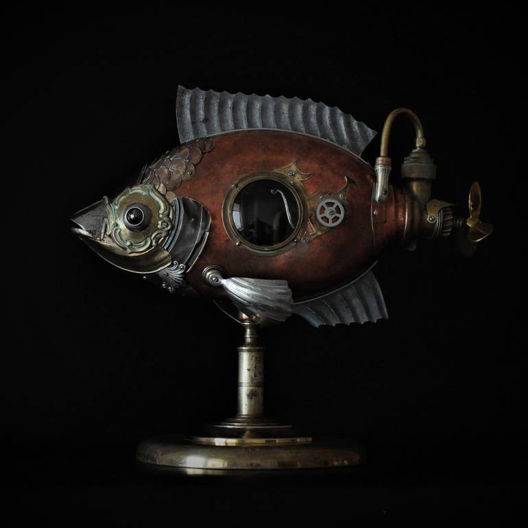 Original steampunk Animal Sculpture by Artūras Tamašauskas