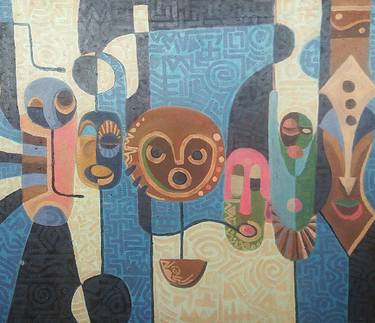 Original Abstract Paintings by CLINTON NDUBUISI