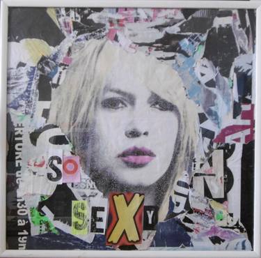 Original Modern Pop Culture/Celebrity Collage by Sylvie Rose NICOLAS
