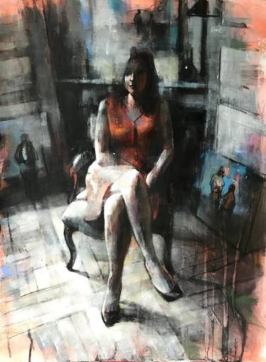 Original Figurative Women Paintings by Ozan Virgule