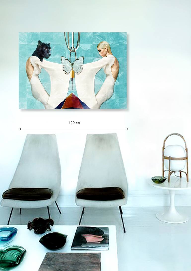 Original Modernism Fashion Mixed Media by Sonja Van Duelmen