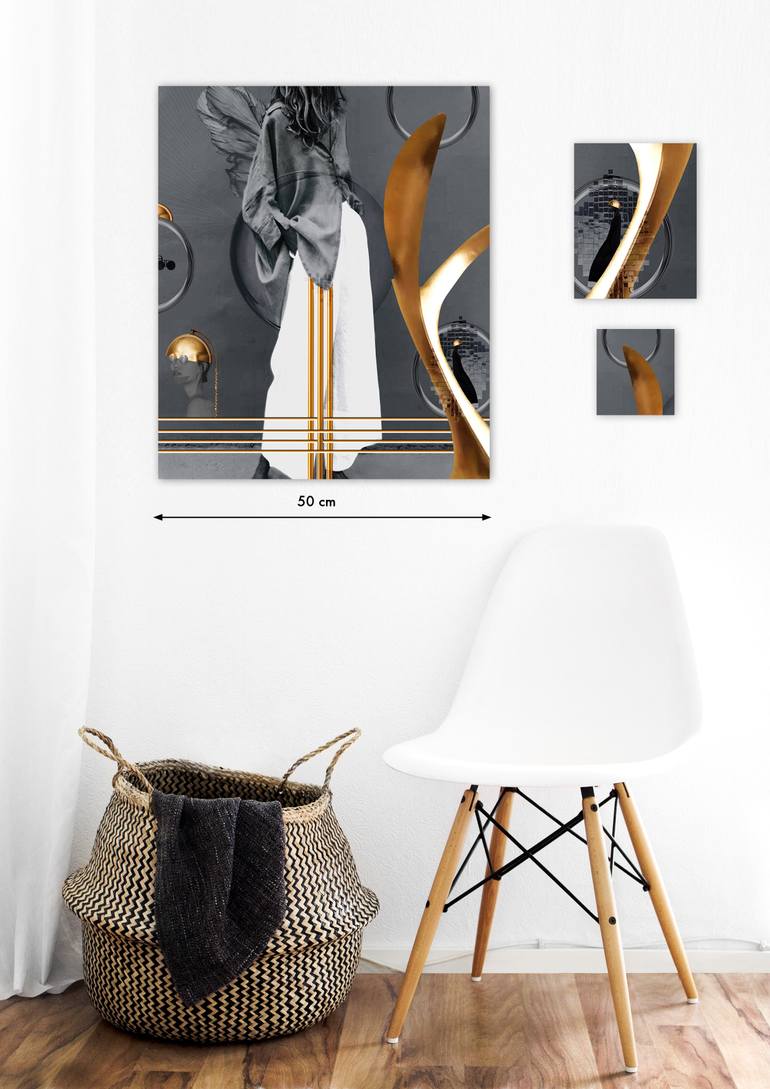 Original Conceptual Fashion Mixed Media by Sonja Van Duelmen