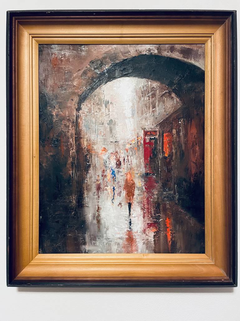 Original Impressionism Cities Painting by Khasin Raduev