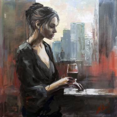 Original Impressionism Women Paintings by Alexandr Klemens