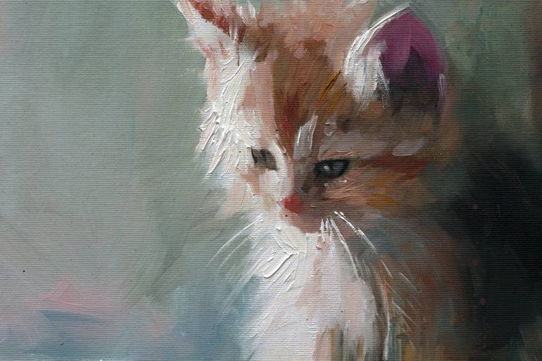 Original Impressionism Cats Painting by Alexandr Klemens