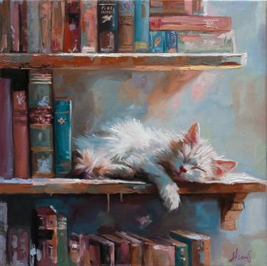Print of Realism Cats Paintings by Alexandr Klemens