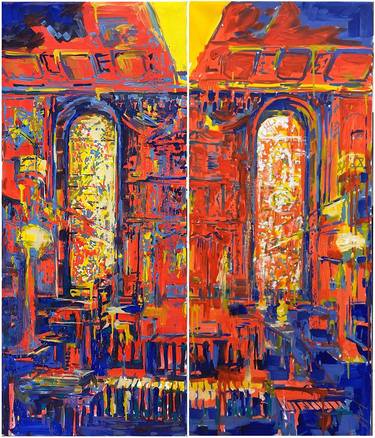 Original Expressionism Architecture Paintings by Alexandr Klemens