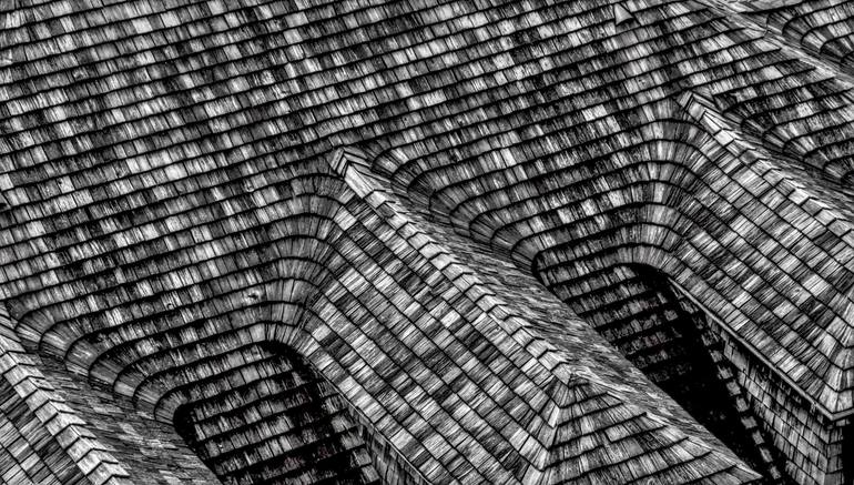 Original Abstract Photography by Glen Sweeney | Abstract Art on Paper | Shingles All the Way - Limited Edition of 20