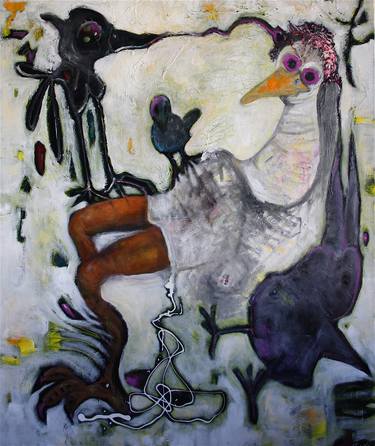 Original Abstract Animal Paintings by Tanja Nyo
