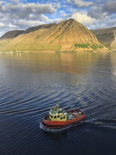 Icelandic seascape with tugboat - Limited Edition 1 of 25 thumb