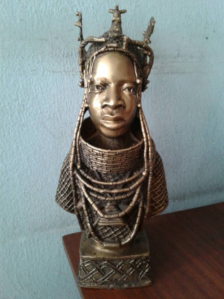 Bronze top African sculptures