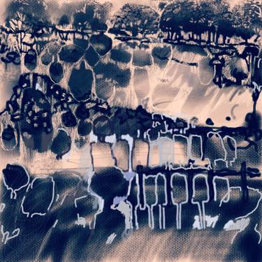Print of Abstract Expressionism Landscape Mixed Media by Belinda Wilson