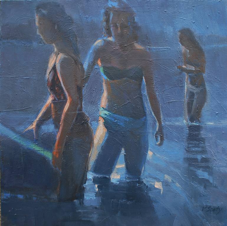 Original Expressionism People Paintings by Penny Santy