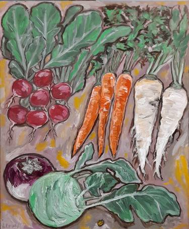 Print of Food Paintings by Liz H Lovell