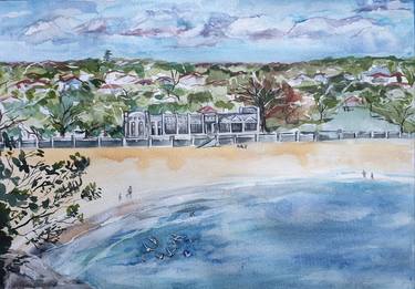 Print of Fine Art Beach Paintings by Liz H Lovell