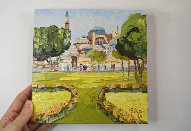 Original Impressionism Cities Painting by Viktoriia Slavinska