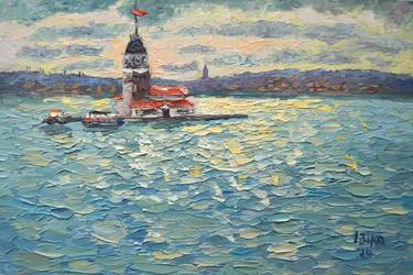 Original Contemporary Seascape Painting by Viktoriia Slavinska