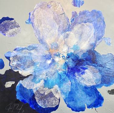 Original Abstract Floral Paintings by Frederic Paul