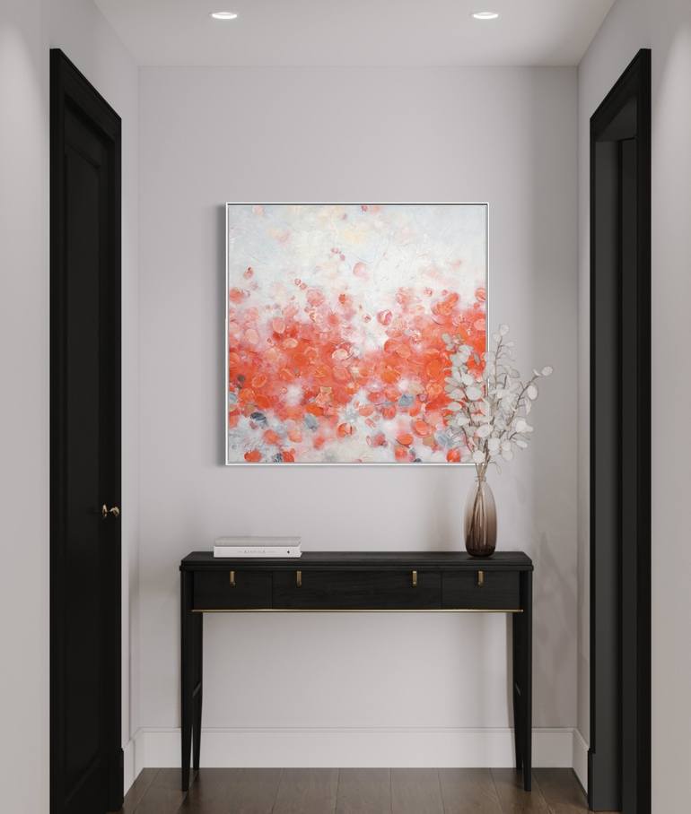 Original Abstract Floral Painting by Frederic Paul