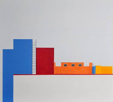 Print of Abstract Architecture Paintings by Ilona Shymchyts