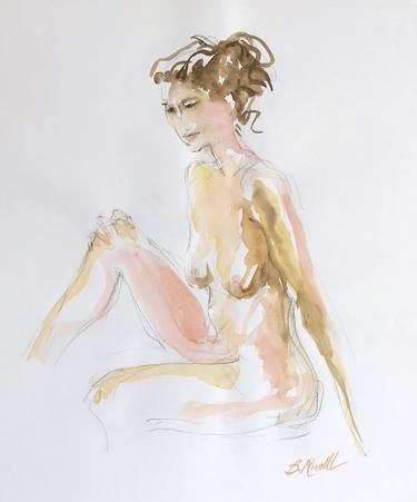 Original Expressionism Nude Paintings by B Russell Melzer