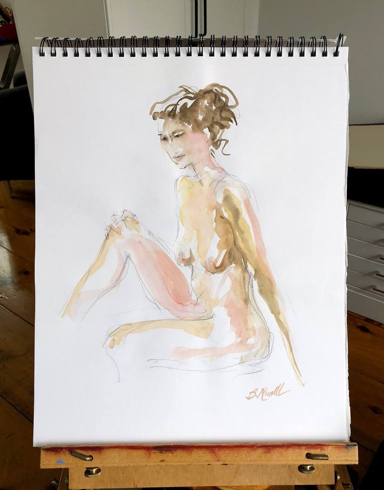 Original Contemporary Nude Painting by B Russell Melzer