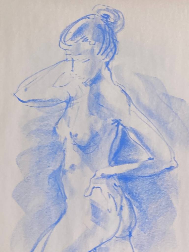 Original Contemporary Nude Drawing by B Russell Melzer