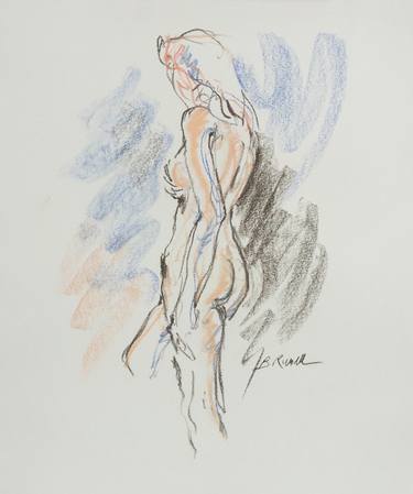 Original Figurative Nude Drawings by B Russell Melzer