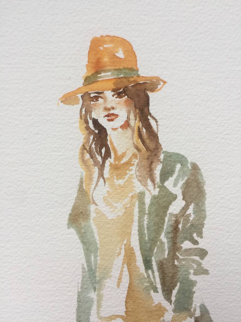 Original Fashion Painting by B Russell Melzer
