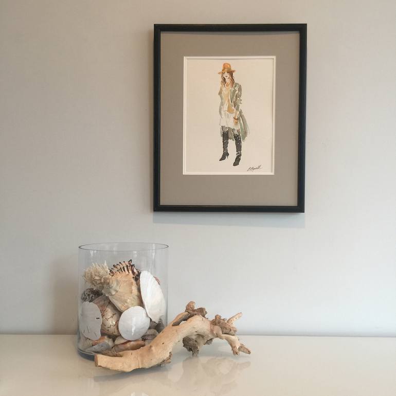 Original Figurative Fashion Painting by B Russell Melzer