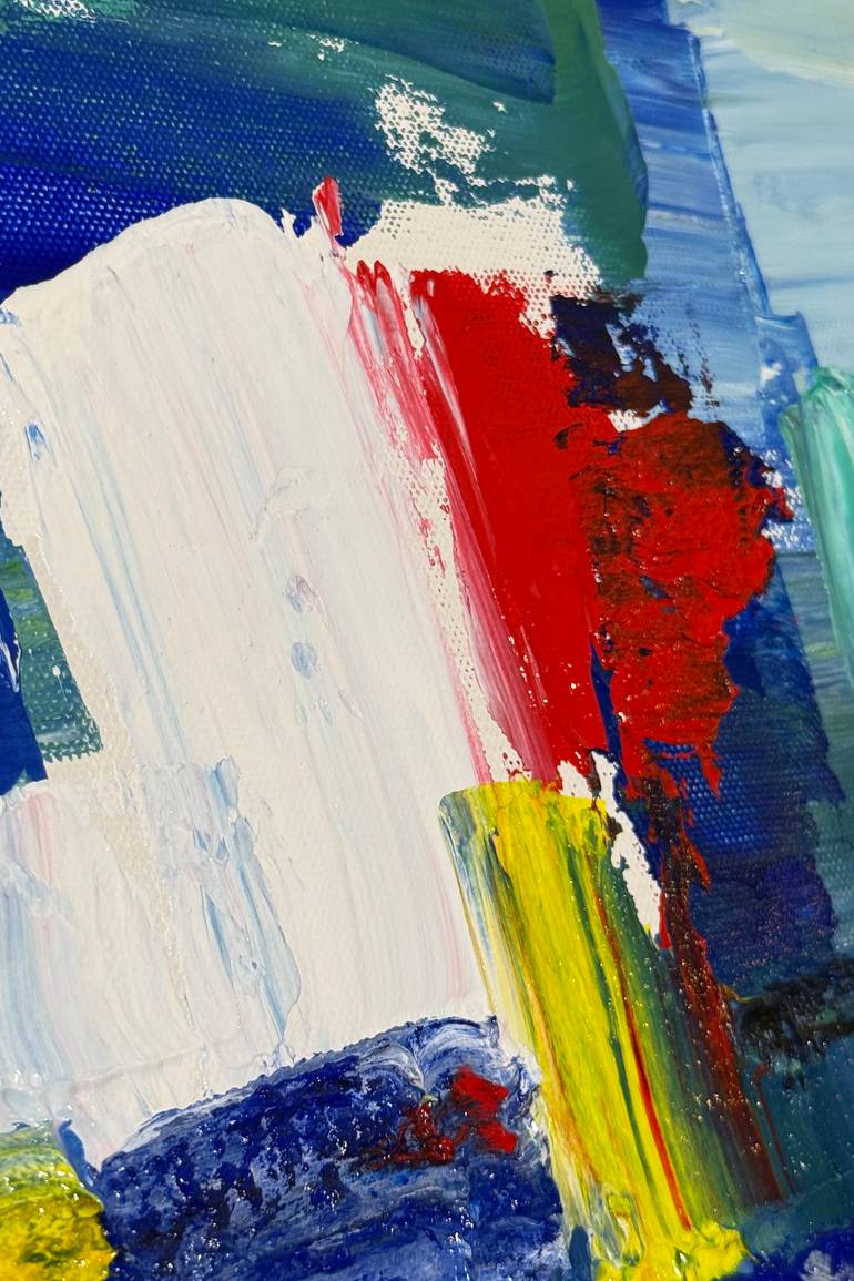 Original Abstract Expressionism Abstract Painting by Olga Ibadullayeva