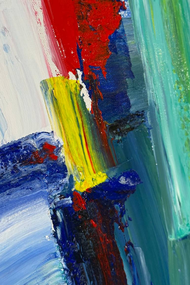 Original Abstract Expressionism Abstract Painting by Olga Ibadullayeva