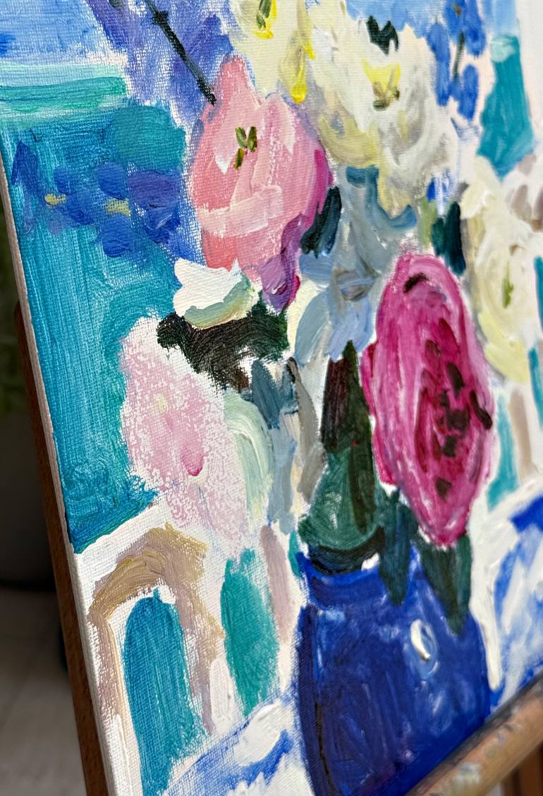 Original Art Deco Still Life Painting by Olga Ibadullayeva