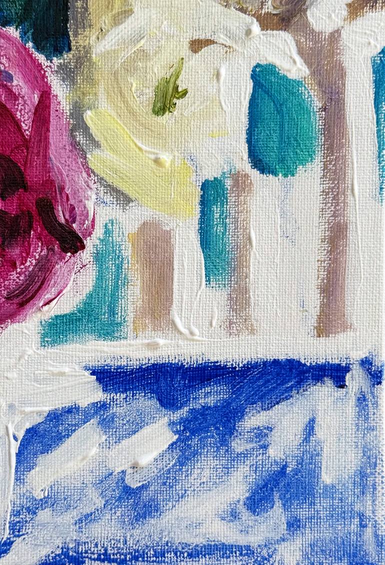 Original Art Deco Still Life Painting by Olga Ibadullayeva