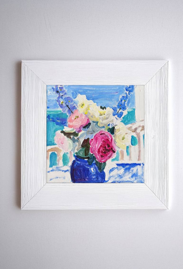Original Art Deco Still Life Painting by Olga Ibadullayeva