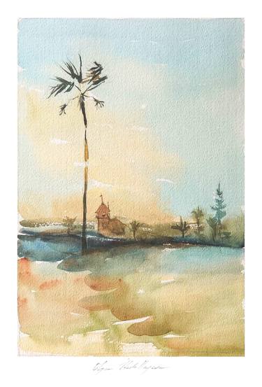 Print of Beach Paintings by Olga Ibadullayeva