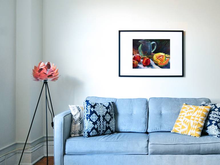 Original Expressionism Still Life Painting by Olga Ibadullayeva